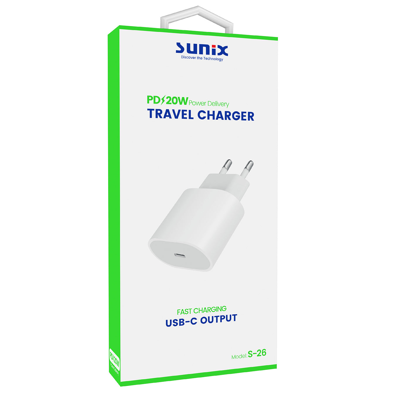 Sunix S-26 Ladegerät – 20W USB-C (ohne Kabel)
