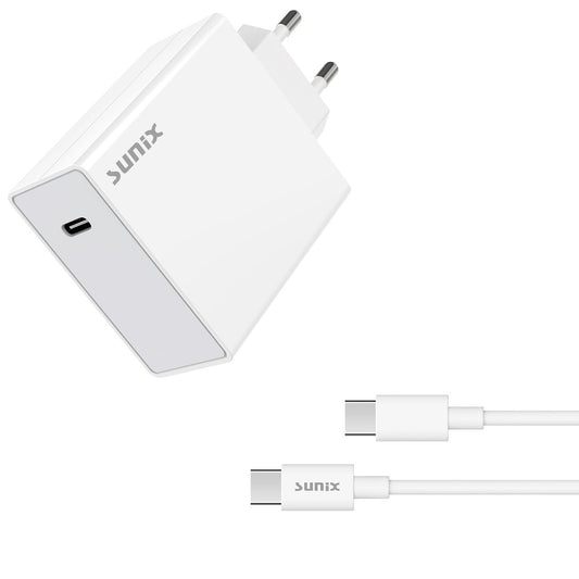 Sunix S-130 Ladegerät – 120W USB-C to USB-C in Weiß
