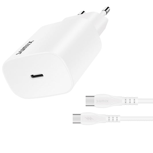 Sunix S-40 Ladegerät – 25W USB-C in Weiß